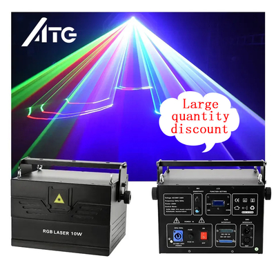 6kg 5-10W RGB Full Color Light Disco Night Club Speciale effecten Led Stage Lights Outdoor Laser Light Laser Dj