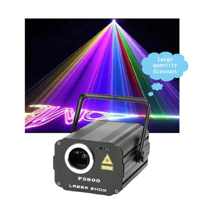 RGB Animatie Laser Beam Lights 1800mw 1.8w DMX512 Control Voor het bruiloft podium