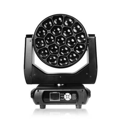 RGBW LED Bewegende koplampen Bar DJ Shows Lamp DMX 3d Verticale buis met focus voor Club Dmx 512 Stage Light 90 800w 19x 40W 4in1