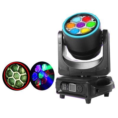 7PCS 40W RGBW 4 In1 LED Zoom Bee Eye Moving Head Light Met Hulplicht Dj Disco Stage Party Lights